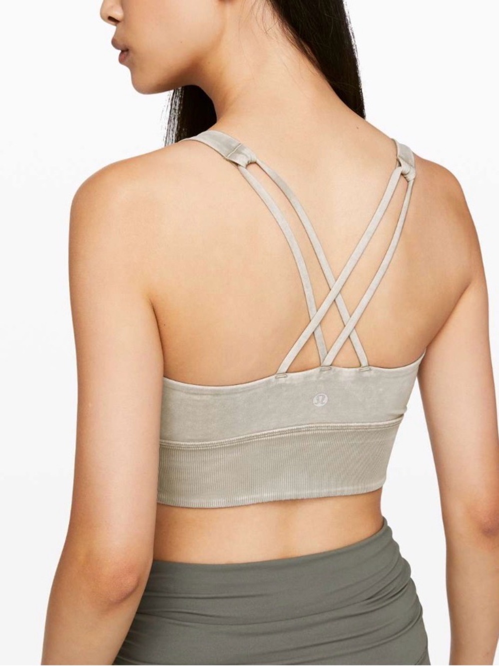 Lululemon Free To Be Bra *Long Line Rib Snow Wash
Washed French Clay